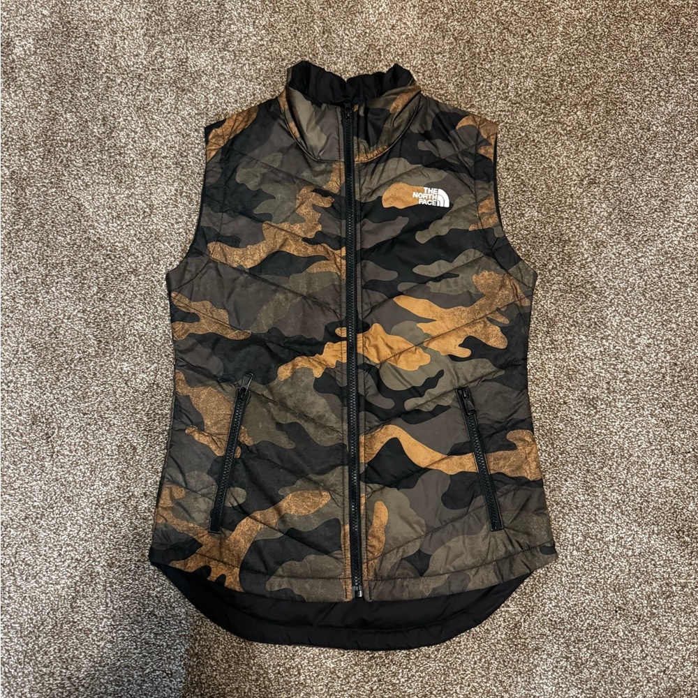 The North Face Camouflage Puffer Vest